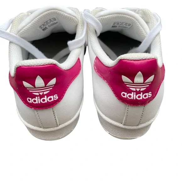 Adidas Superstar Sneakers Pink White Size US 5 EUR 36.5 ( 23.5 cm) Women’s Shoes - Picture 5 of 8